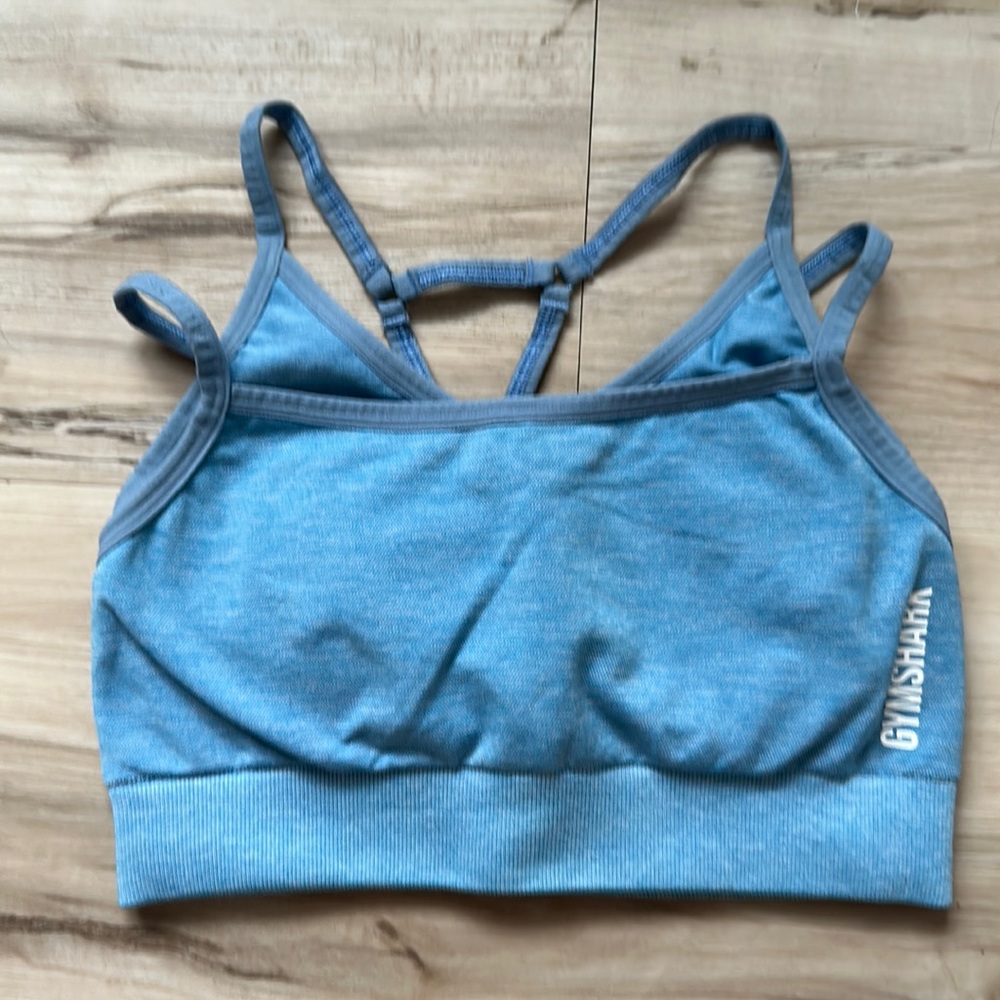 Gymshark: Marl blue sports bra